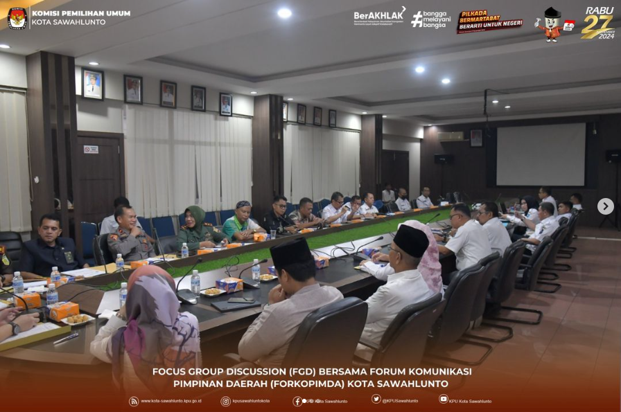 Focus Group Discussion (FGD) bersama Forkopimda Kota Sawahlunto