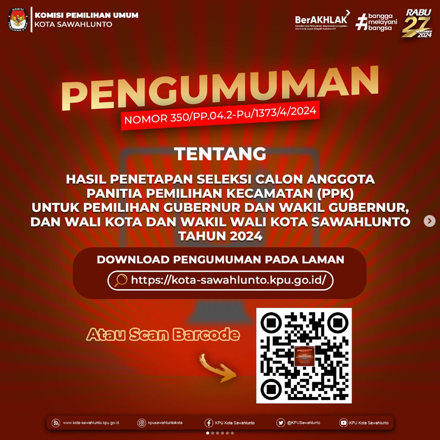 Pengumuman Hasil Seleksi Anggota PPK