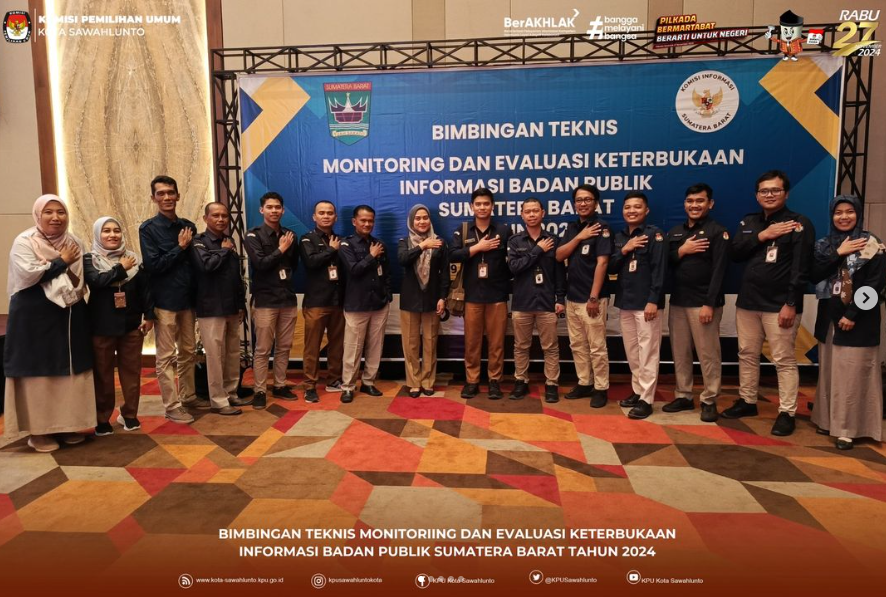 Bimbingan Teknis Monitoring dan Evaluasi KI Badan Publik Sumatera Barat tahun 2024