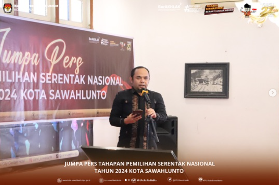 Jumpa Pers Tahapan Pemilihan Serentak Nasional tahun 2024