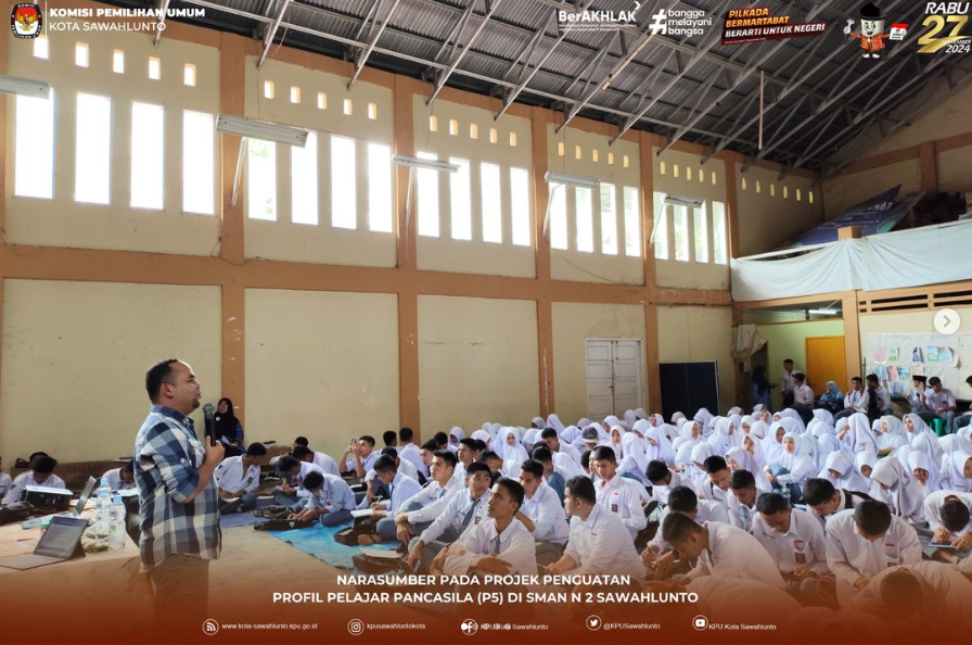 Narasumber pada Projek Penguatan Profil Pelajar Pancasila (P5) di SMA N 2 Sawahlunto