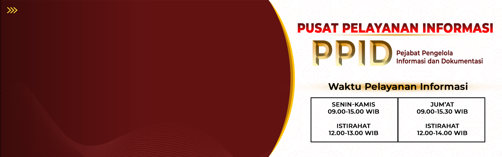Jadwal Pelayanan Informasi